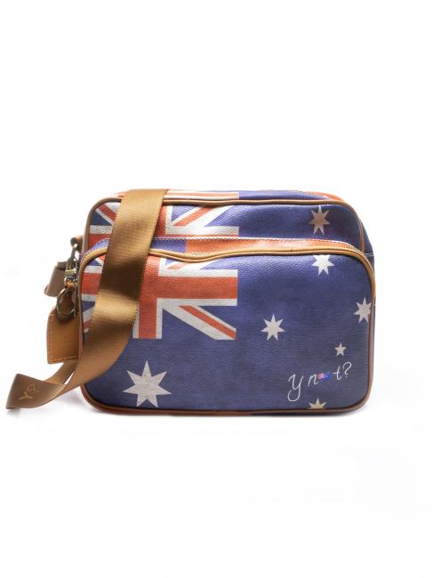 YNOT FLAG VINTAGE Borsa reporter a tracolla con tasca australia - Borse Donna