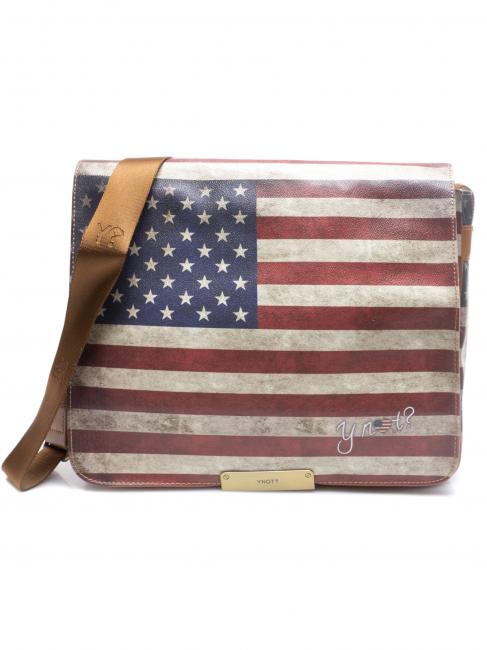 YNOT FLAG VINTAGE Messenger a tracolla USA - Cartelle Lavoro