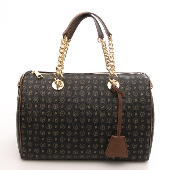 POLLINI Heritage Classic Borsa a mano, con  tracolla nero marrone - Borse Donna