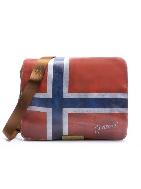 YNOT FLAG VINTAGE Borsa messenger a tracolla norvegia - Borse Donna