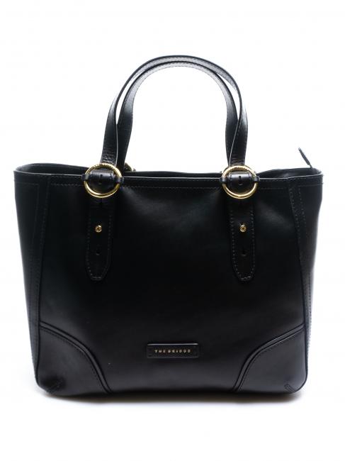 THE BRIDGE MATILDE Shopping bag in pelle Nero Oro - Borse Donna