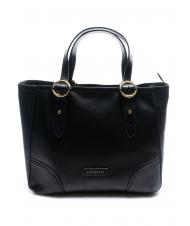 THE BRIDGE MATILDE Shopping bag in pelle Nero Oro - Borse Donna - 1