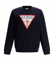 GUESS AUDLEY Felpa logo triangolo smartblue - Felpe Uomo - 1