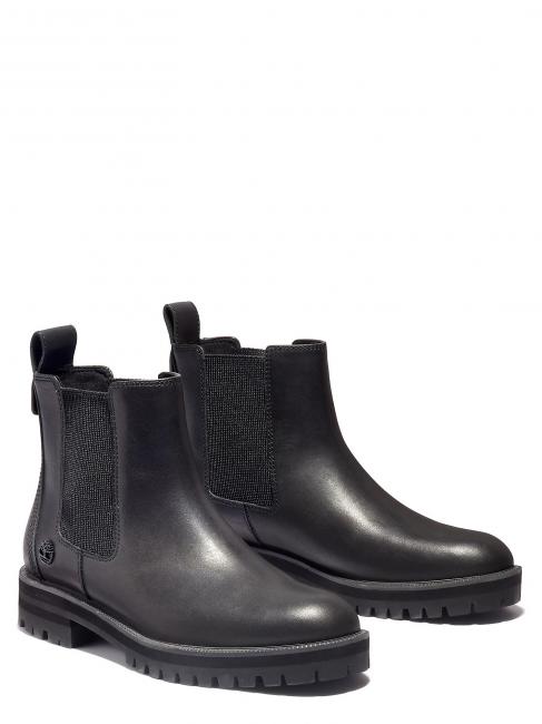 TIMBERLAND LONDON Square Ankle Boots in pelle JETBLACK - Scarpe Donna