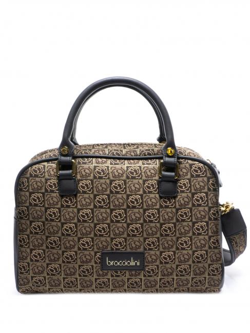 BRACCIALINI MONOGRAM Borsa bauletto in tessuto jacquard classic - Borse Donna