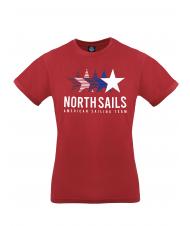 NORTH SAILS AMERICAN SAILING TEAM T-shirt in cotone rosso - T-shirt Uomo - 1