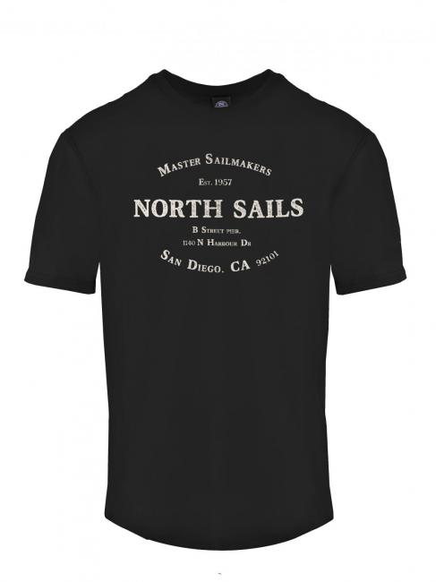 NORTH SAILS MASTER SAILMAKERS T-shirt in cotone nero - T-shirt Uomo