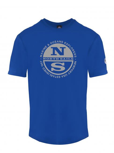 NORTH SAILS MARINE & OCEANS T-shirt in cotone bluette - T-shirt Uomo