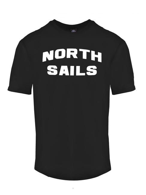 NORTH SAILS LOGO T-shirt in cotone nero - T-shirt Uomo
