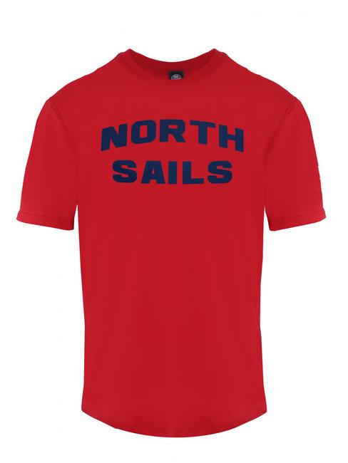 NORTH SAILS LOGO T-shirt in cotone rosso - T-shirt Uomo