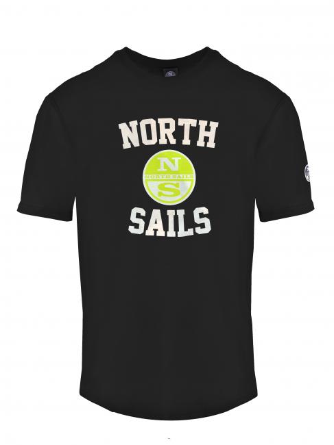 NORTH SAILS NS T-shirt in cotone nero - T-shirt Uomo