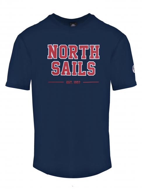 NORTH SAILS EST 1997 T-shirt in cotone blue navy - T-shirt Uomo