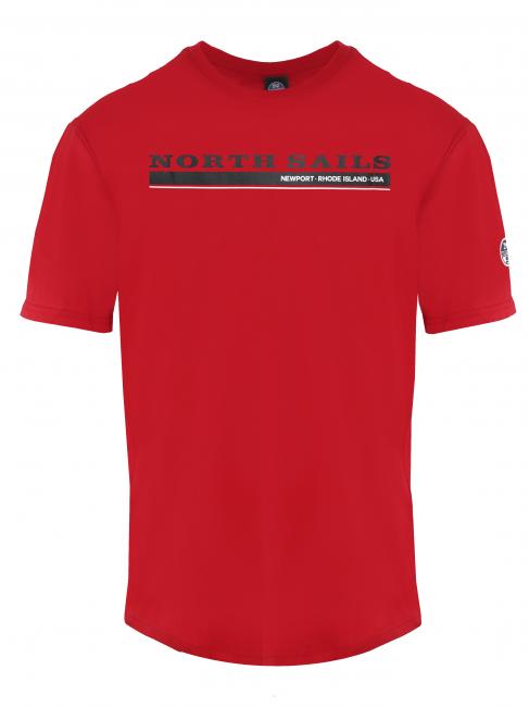 NORTH SAILS NEWPORT T-shirt in cotone rosso - T-shirt Uomo