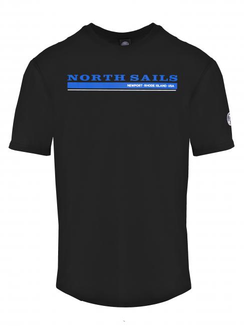 NORTH SAILS NEWPORT T-shirt in cotone nero - T-shirt Uomo