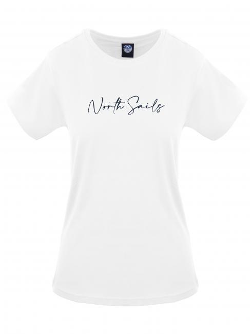 NORTH SAILS LOGO T-shirt in cotone bianco - T-shirt e Top Donna