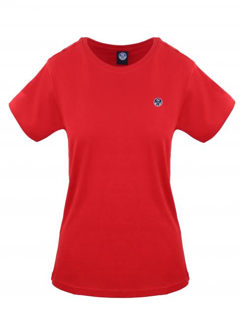 NORTH SAILS ESSENTIAL T-shirt in cotone rosso - T-shirt e Top Donna