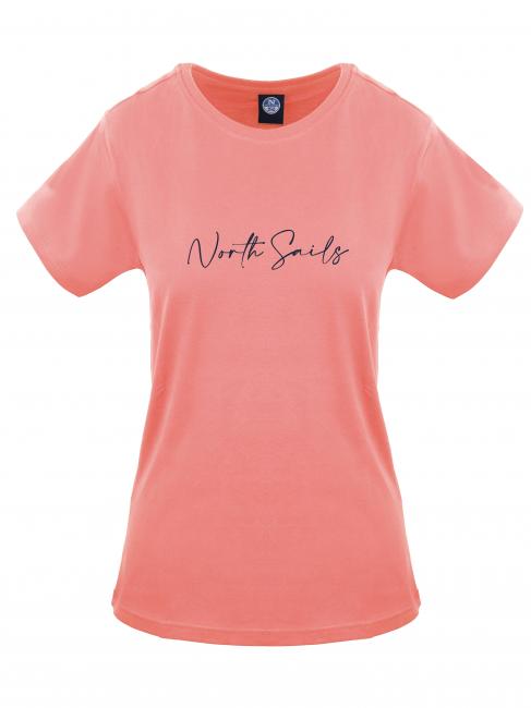 NORTH SAILS LOGO T-shirt in cotone rosa - T-shirt e Top Donna