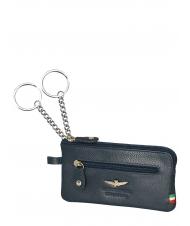 AERONAUTICA MILITARE FLAG Astuccio Portachiavi con zip, in pelle - Portachiavi