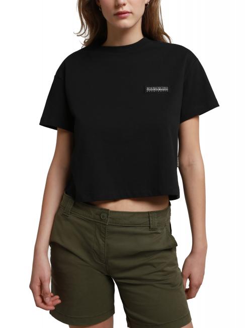 NAPAPIJRI S-MORGEN W T-shirt girocollo in cotone black 041 - T-shirt e Top Donna