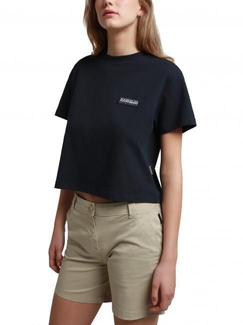 NAPAPIJRI S-MORGEN W T-shirt girocollo in cotone blu marine - T-shirt e Top Donna
