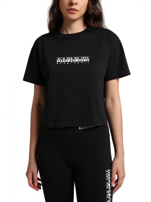 NAPAPIJRI S-BOX W CROPPED T-shirt shirt corta in cotone black 041 - T-shirt e Top Donna