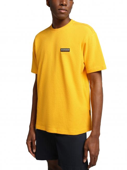 NAPAPIJRI S-MAEN SS T-shirt in cotone fusion yellow - T-shirt Uomo
