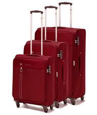 R RONCATO ONE WAY Set 3 trolley bagaglio a mano, medio e grande espandibili rosso - Set Trolley - 1