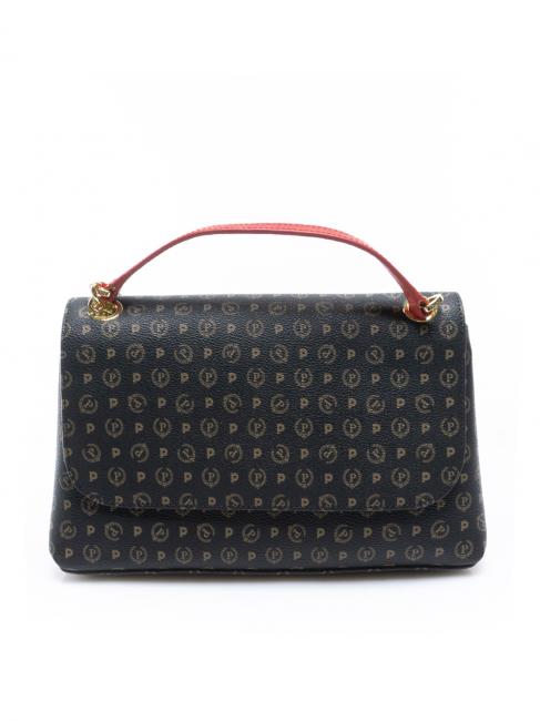POLLINI HERITAGE Borsa a spalla media nero lacca - Borse Donna