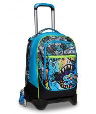 SJGANG GANG ANIMALI FLIP 3D SJ Zaino Trolley sganciabile con ruote triple  Nero - Zaini con carrello - 1