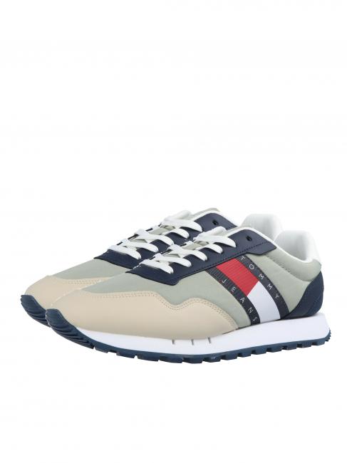 TOMMY HILFIGER TOMMY JEANS RETRO Sneaker faded willow - Scarpe Uomo