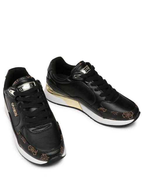 GUESS MOXEA Sneakers Donna BLACK BROWN - Scarpe Donna