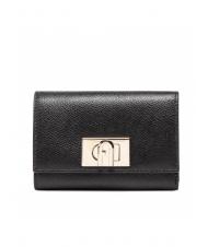 FURLA 1927 Portafoglio compact in pelle ares Nero - Portafogli Donna - 1