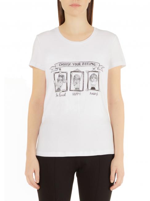 LIUJO T-shirt stampata  bco feeling - T-shirt e Top Donna