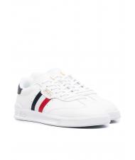 RALPH LAUREN HTR AREA Sneaker in pelle white/red/blue - Scarpe Uomo - 1
