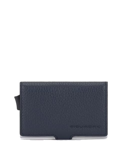 PIQUADRO MODUS RESTYLG Porta carte credito pelle blu - Portafogli Uomo