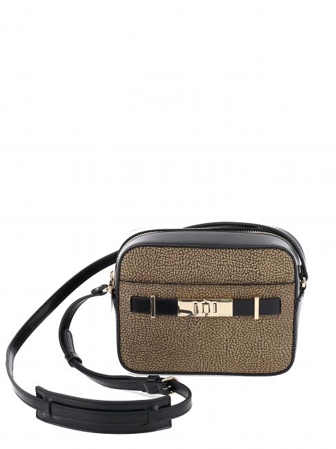 BORBONESE OUT OF OFFICE Mini Bag a tracolla op naturale/nero - Borse Donna