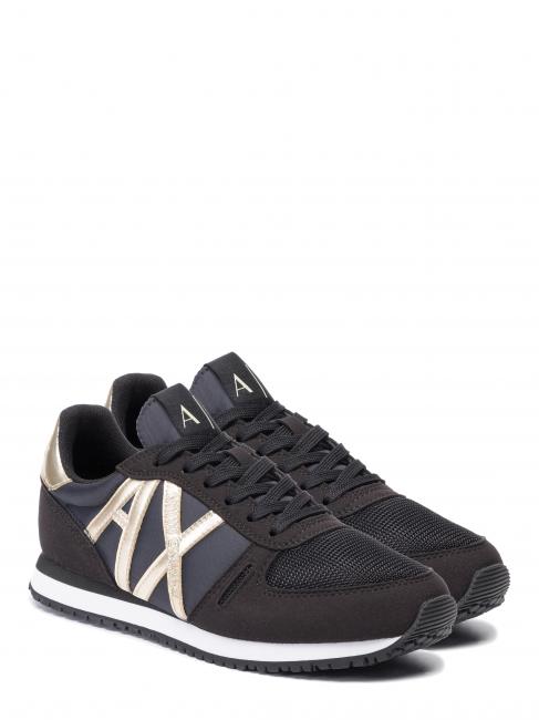 ARMANI EXCHANGE RIO Sneakers black/ltgold - Scarpe Donna