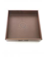 SPALDING WOODEN DESK Svuota tasche quadrato in legno testamoro - Porta tablet & Organizer - 1