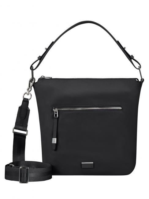 SAMSONITE BE-HER Borsa secchiello media con tracolla NERO - Borse Donna