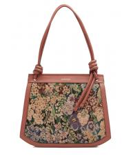 COCCINELLE ALLURE Tapestry Borsa a spalla con ricamo in tessuto mult.almo/cinna - Borse Donna - 1