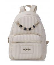 LOVE MOSCHINO CHARM Zaino con catena avorio - Borse Donna - 1