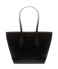 THE BRIDGE GIOVANNA Borsa shopping media in pelle Nero Oro - Borse Donna - 1