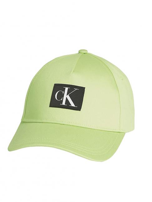 CALVIN KLEIN CITY NYLON Cappello baseball cotone jaded green - Cappelli