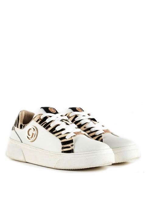 GAUDÌ PAPRICA Sneaker in pelle off white zebra - Scarpe Donna