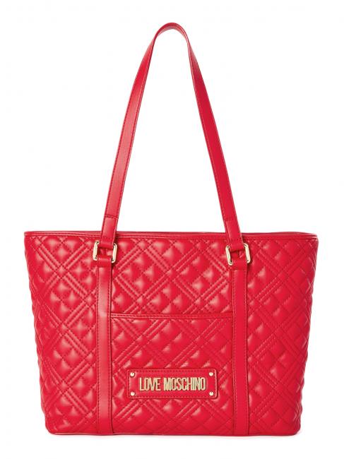 LOVE MOSCHINO QUILTED Shopping bag rosso - Borse Donna