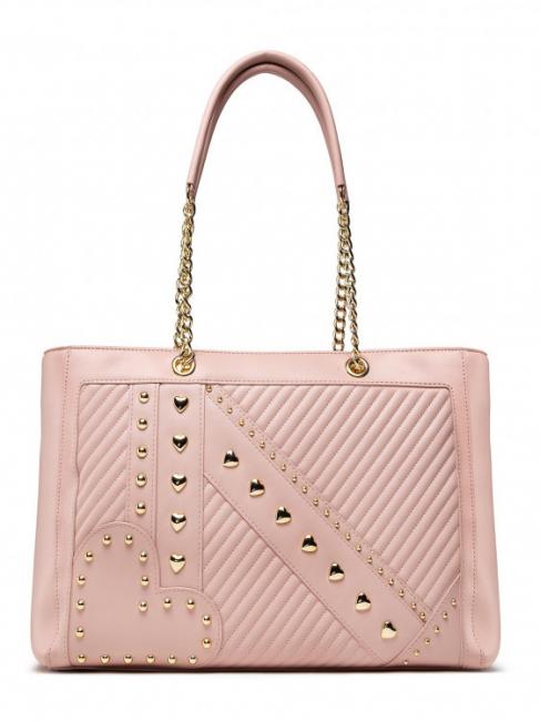 LOVE MOSCHINO Borsa shopping con borchiette  rosa - Borse Donna