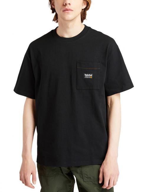 TIMBERLAND GRAPHIC  T-shirt in cotone con taschino NERO - T-shirt Uomo