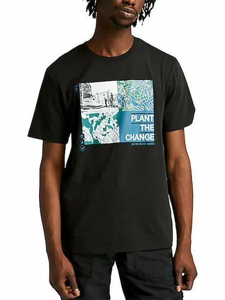 TIMBERLAND MEN'S NATURE NEEDS HEROES T-shirt in cotone NERO - T-shirt Uomo