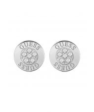 GUESS BUTTON LOGO AND CRYSTAL STUDS Orecchini SILVER - Orecchini - 1