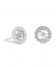 GUESS 4G LOGO CRYSTAL STUD Orecchini SILVER - Orecchini - 1